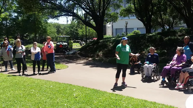 Rita Hamilton, MD, kicks off the first Walk and Roll with Walk With a Doc event