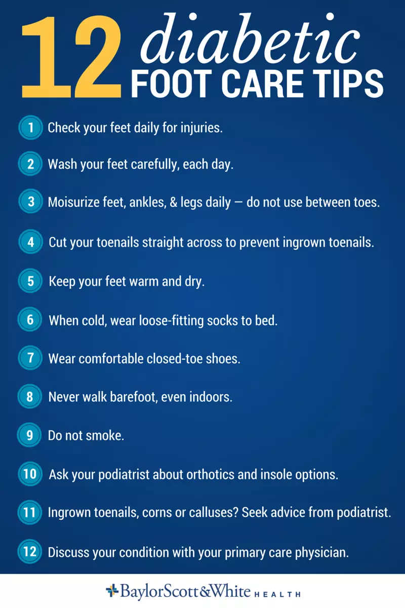 Diabetes foot care 12 tips to care for your feet and prevent complications