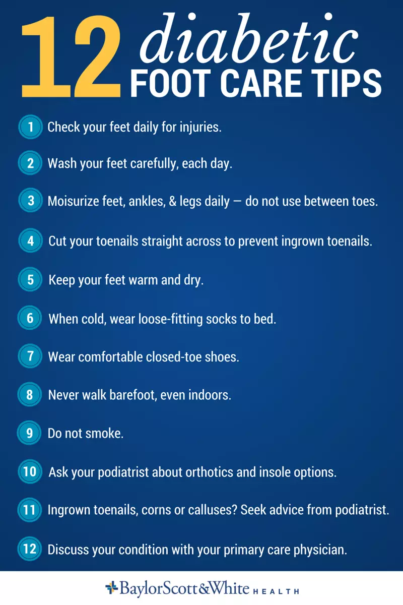 diabetes foot care tips