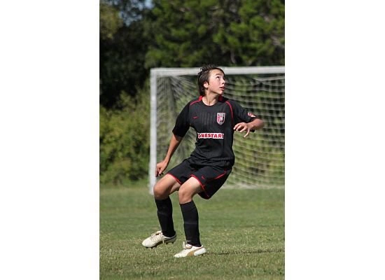 Daniel como un joven futbolista