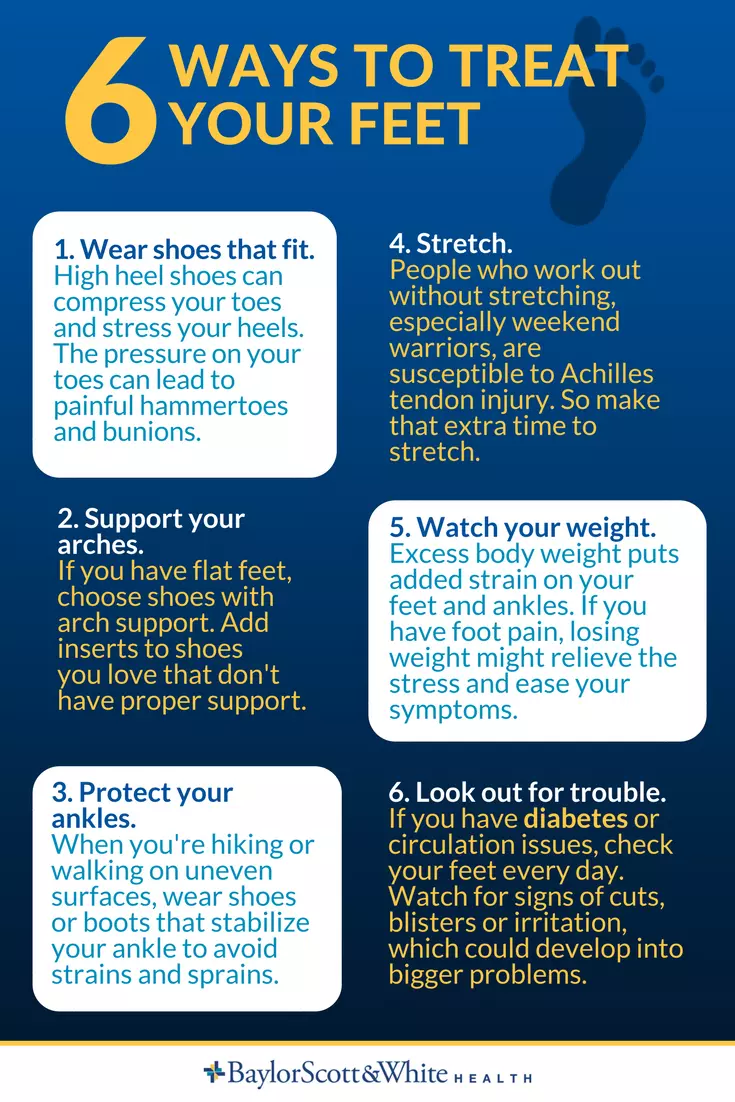 6 tips for healthy feet