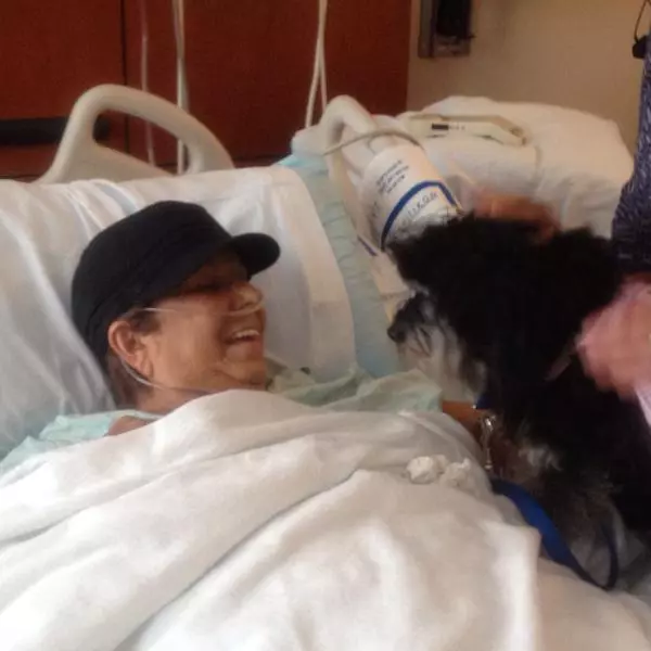 Therapy dog brings smiles