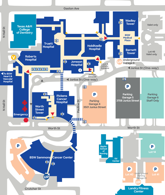 Map Of Baylor Dallas - Micki Susanna