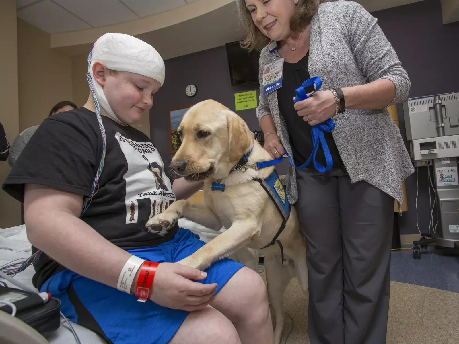 Meet Lorenzo, the new facility dog at McLane Children's Medical Center