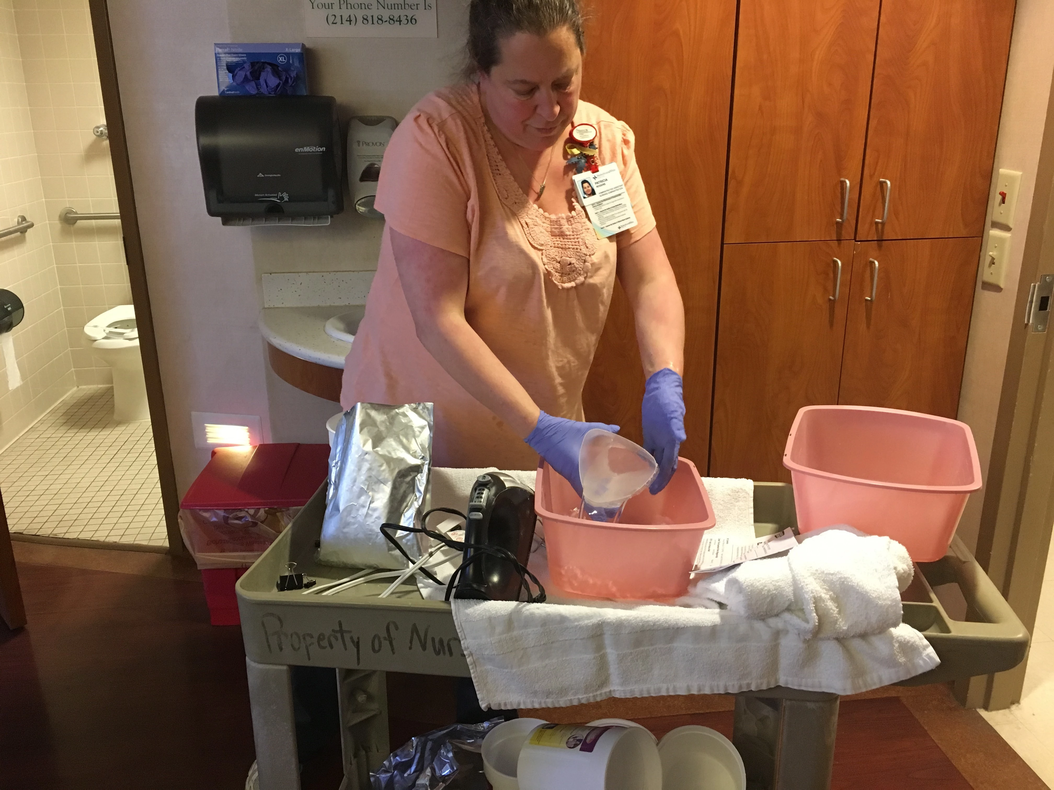Hand castings of critically ill patients provide comfort to families